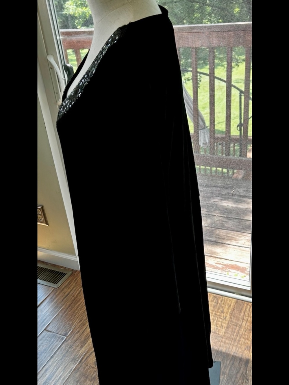 Slinky Brand Vintage Cocktail/Evening Black Dress Size 1X Made In The USA - Picture 3 of 7